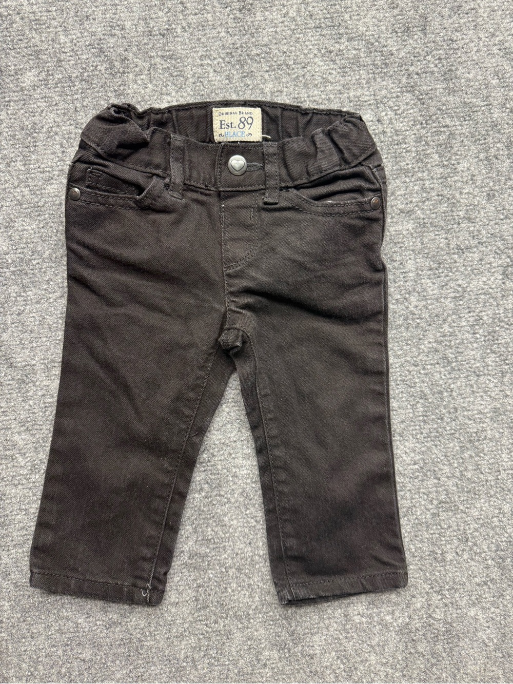 The Children’s Place Black Skinny Denim 9-12 months Jeans